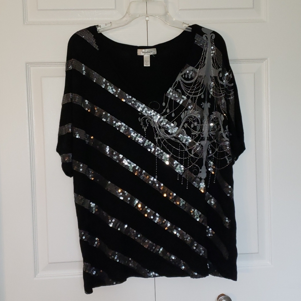 Dress Barn Sequin Shirt